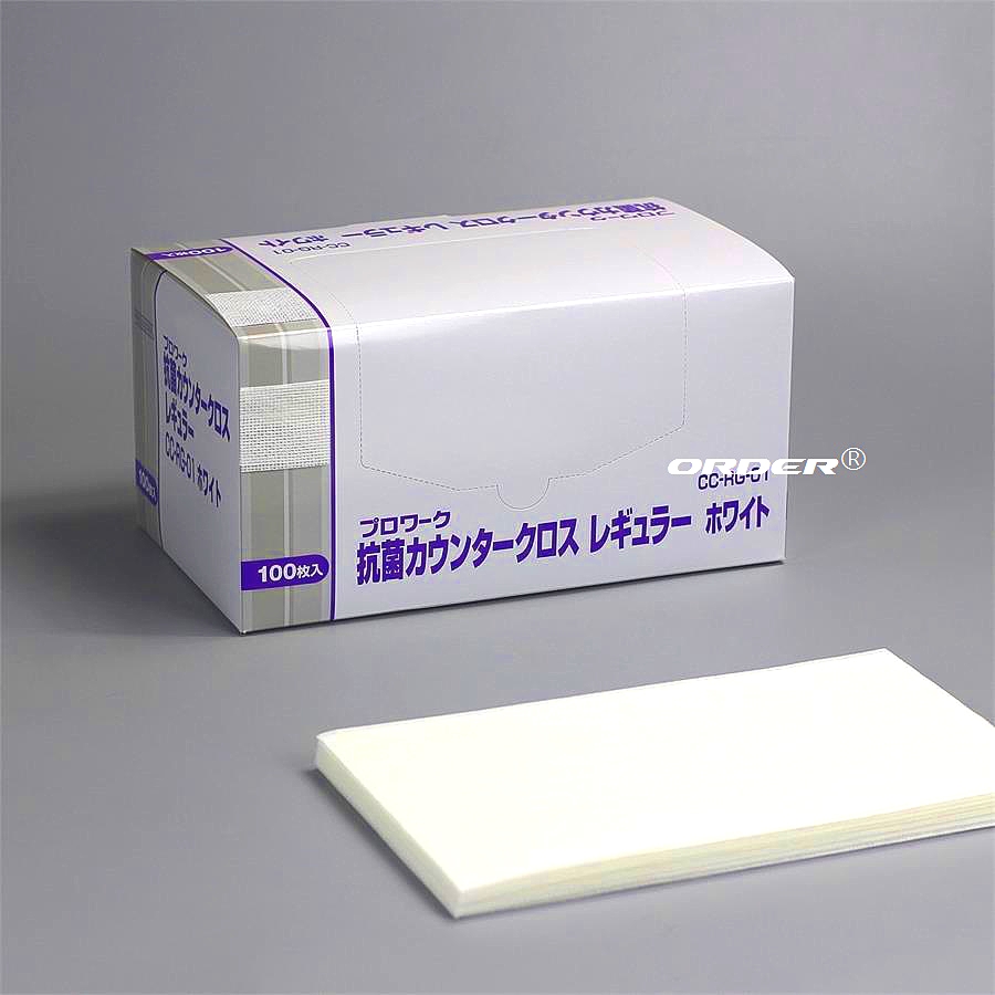 業務用キッチン セルロース素材 食品対応クリーニングワイプ 100枚入り ライトデューティー 13.7×24インチ