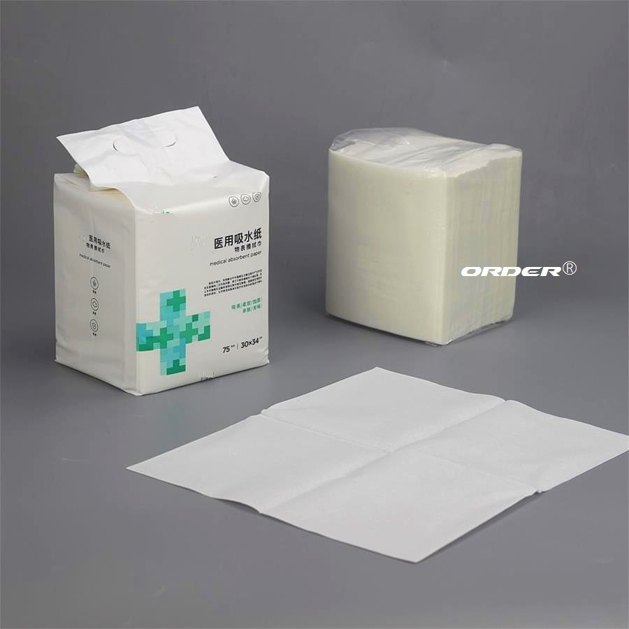 ORDER 1/4折り エアレイド 医療用乾式ウォッシュクロス 患者清拭用ワイパー