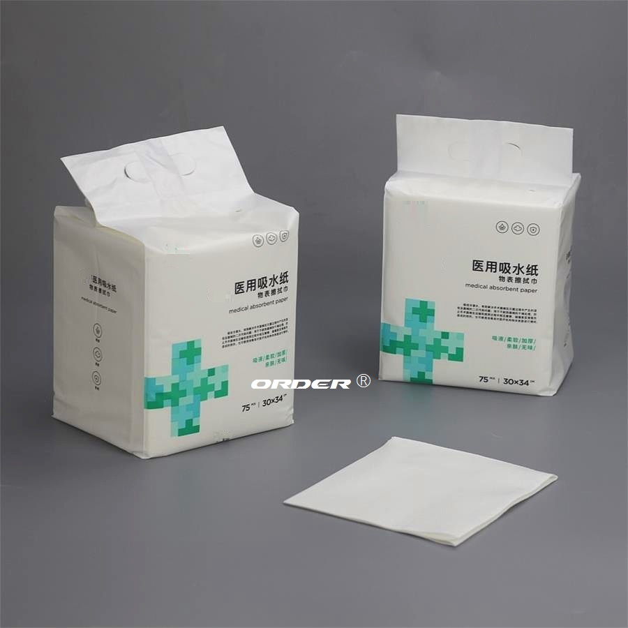ORDER 1/4折り エアレイド 医療用乾式ウォッシュクロス 患者清拭用ワイパー